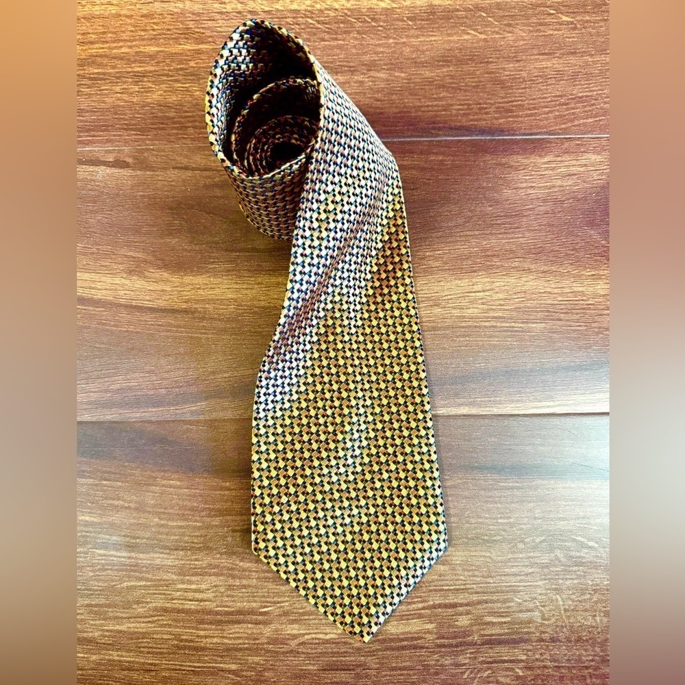 DION Silk Orange Vintage  Necktie
